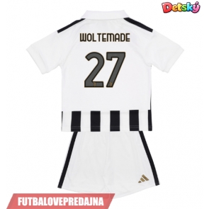Lacne Dětský Futbalové dres Juventus Nick Woltemade #27 2026-27 Krátky Rukáv - Domáci (+ trenírky)